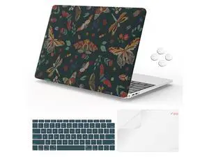 iLeadon Compatible with MacBook Air 13.3 inch Case, 2021-2018 Release A2337 A2179 A1932, Plastic Hard Shell&Keyboard Cover&Screen Film for MacBook Air 13 inch M1 2020 Case, Green Insect iLeadon Compatible with MacBook Air 13.3 inch Case, 2021-2018 Release A2337 A2179 A1932, Plastic Hard Shell&Keyboard Cover&Screen Film for MacBook Air 13 inch M1 2020 Case, Green Insect