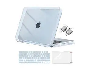 MOSISO Compatible with MacBook Air 13 inch Case 2025 2024 2023 2022 M4 A3240 M3 A3113 M2 A2681, Plastic Hard Shell&Keyboard Cover&Screen Film&Type C for MacBook Air 13.6 inch Case, Crystal Sky Blue MOSISO Compatible with MacBook Air 13 inch Case 2025 2024 2023 2022 M4 A3240 M3 A3113 M2 A2681, Plastic Hard Shell&Keyboard Cover&Screen Film&Type C for MacBook Air 13.6 inch Case, Crystal Sky Blue