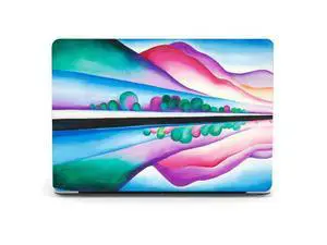 Berkin Arts Compatible with MacBook Air 13 inch Cover, 2022-2018 Release A1932 with Keyboard Cover & Screen Protector Cloisonnism Vivid Abstract Landscape (Lake George Reflection by O'Keeffe) Berkin Arts Compatible with MacBook Air 13 inch Cover, 2022-2018 Release A1932 with Keyboard Cover & Screen Protector Cloisonnism Vivid Abstract Landscape (Lake George Reflection by O'Keeffe)