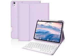 BQDIYOO Case for iPad Air 7th/6th 11-inch M3/M2 (2025/2024), iPad Air 5th/4th Generation 10.9 inch 2022/2020, Stand Folio Detachable Wireless Keyboard Soft TPU Cover with Pencil Holder, Purple BQDIYOO Case for iPad Air 7th/6th 11-inch M3/M2 (2025/2024), iPad Air 5th/4th Generation 10.9 inch 2022/2020, Stand Folio Detachable Wireless Keyboard Soft TPU Cover with Pencil Holder, Purple