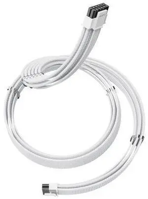 SIRLYR 12V-2×6 PCIE 5.1 GPU Cable, 16 Pin 12VHPWR PSU Cable for ATX 3.1/3.0 Power Supply,600W Output for RTX 40/50 Series PC Setup 70cm White Nylon Braided with Alloy Wire Combs SIRLYR 12V-2×6 PCIE 5.1 GPU Cable, 16 Pin 12VHPWR PSU Cable for ATX 3.1/3.0 Power Supply,600W Output for RTX 40/50 Series PC Setup 70cm White Nylon Braided with Alloy Wire Combs