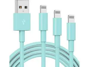 3 Pack Apple MFi Certified Charger Cable 3ft, Lightning to USB Cable Cord 3 Foot, 2.4A Fast Charging,Apple Phone Long Chargers for iPhone 13/12/11/11Pro/11Max/ X/XS/XR/XS Max/8/7/6 Light Blue 3 Pack Apple MFi Certified Charger Cable 3ft, Lightning to USB Cable Cord 3 Foot, 2.4A Fast Charging,Apple Phone Long Chargers for iPhone 13/12/11/11Pro/11Max/ X/XS/XR/XS Max/8/7/6 Light Blue