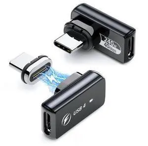 HanCenDa 240W Magnetic USB C Adapter 2Pack, 24PIN USB C Magnetic Adapter Straight Support 40Gbps Data Transfer, 8K 60Hz Video Output for Thunderbolt 3/4 MacBook Pro/Air, iPhone 15 HanCenDa 240W Magnetic USB C Adapter 2Pack, 24PIN USB C Magnetic Adapter Straight Support 40Gbps Data Transfer, 8K 60Hz Video Output for Thunderbolt 3/4 MacBook Pro/Air, iPhone 15