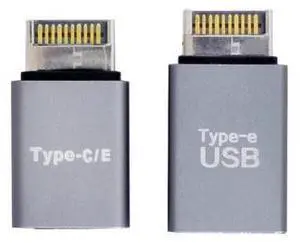 xiwai 2pcs USB 3.1 Front Panel Header Male Type-E to Type-A & Type-C USB-C Motherboard Extension Data Adapter xiwai 2pcs USB 3.1 Front Panel Header Male Type-E to Type-A & Type-C USB-C Motherboard Extension Data Adapter
