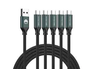 5Pack 10ft USB C Cable, Extra Long USB A to USB-C 10foot Type C Fast Charging Cable Compatible Galaxy S10 20 9 8 Plus a10e,Braided Rapid Charger Cord for Note 10 9 8,LG V50 V40 G8 G7(Green) 5Pack 10ft USB C Cable, Extra Long USB A to USB-C 10foot Type C Fast Charging Cable Compatible Galaxy S10 20 9 8 Plus a10e,Braided Rapid Charger Cord for Note 10 9 8,LG V50 V40 G8 G7(Green)