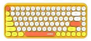 DAIDAI 84 Key Retro Bluetooth Keyboard with Cute Round Keycap | Portable Typewriter Style Wireless Keyboard for Children PC, Computer, Laptop, iPad, Android (Colorful-Yellow) DAIDAI 84 Key Retro Bluetooth Keyboard with Cute Round Keycap | Portable Typewriter Style Wireless Keyboard for Children PC, Computer, Laptop, iPad, Android (Colorful-Yellow)