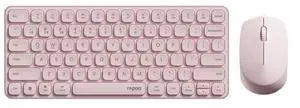 Rapoo Multi-Device Keyboard and Mouse Combo, 2.4GHz/Bluetooth 5.0/4.0 Wireless Keyboard & Mouse Set for Windows/Mac/Linux/Chrome, Support 4 Devices, Low-Profile Silent Click, Battery Powered, P Rapoo Multi-Device Keyboard and Mouse Combo, 2.4GHz/Bluetooth 5.0/4.0 Wireless Keyboard & Mouse Set for Windows/Mac/Linux/Chrome, Support 4 Devices, Low-Profile Silent Click, Battery Powered, P