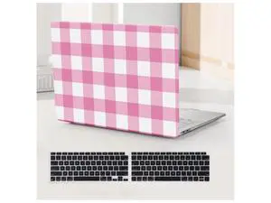BYCeKe Compatible with MacBook Air 13 inch Case 2022 2021-2018 M1 A2337 A2179 A1932, for MacBook Air M1 Checkered Textured Plastic Hard Shell Case & Keyboard Cover for Mac Air 13, Checkerd Pink BYCeKe Compatible with MacBook Air 13 inch Case 2022 2021-2018 M1 A2337 A2179 A1932, for MacBook Air M1 Checkered Textured Plastic Hard Shell Case & Keyboard Cover for Mac Air 13, Checkerd Pink