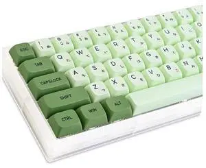 GTSP XDA Profile Japanese Keycaps 60 Percent PBT 122 Key Green Keycaps Set for Cherry MX Covers Tenkeyless 60% 65% Gaming Keyboard (Matcha) GTSP XDA Profile Japanese Keycaps 60 Percent PBT 122 Key Green Keycaps Set for Cherry MX Covers Tenkeyless 60% 65% Gaming Keyboard (Matcha)