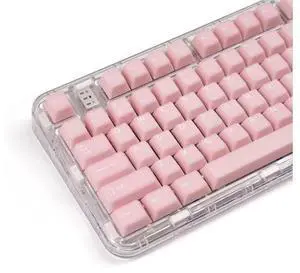 162 Keys Pink Translucent Keycaps Set PBT Double Shot Keycaps Cherry Profile Fit for 61/64/87/104/108 Cherry Mx Switches Mechanical Keyboards Alice Keyboard 162 Keys Pink Translucent Keycaps Set PBT Double Shot Keycaps Cherry Profile Fit for 61/64/87/104/108 Cherry Mx Switches Mechanical Keyboards Alice Keyboard