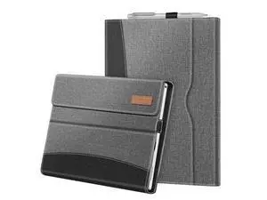 Fintie Case for 12.3 Inch Microsoft Surface Pro 7 Plus, Surface Pro 7/6/5/4/3 - Portfolio Business Cover with Pocket, Compatible with Type Cover Keyboard, Gray Fintie Case for 12.3 Inch Microsoft Surface Pro 7 Plus, Surface Pro 7/6/5/4/3 - Portfolio Business Cover with Pocket, Compatible with Type Cover Keyboard, Gray