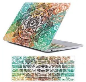 Fancity Case Compatible with MacBook Air 13.6 inch 2025 2024 2022 Release M4 A3240 M3 A3113 M2 A2681 with Touch ID & Retina Display, Translucent Plastic Hard Shell Case & Keyboard Cover, Mandala Fancity Case Compatible with MacBook Air 13.6 inch 2025 2024 2022 Release M4 A3240 M3 A3113 M2 A2681 with Touch ID & Retina Display, Translucent Plastic Hard Shell Case & Keyboard Cover, Mandala