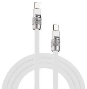 chubbycable for iPhone 17 240W Anodizing Fast Charging USB C Cable Silicone Durable Data Transfer Cable, White, Type-C to Type-C, 6.6FT chubbycable for iPhone 17 240W Anodizing Fast Charging USB C Cable Silicone Durable Data Transfer Cable, White, Type-C to Type-C, 6.6FT