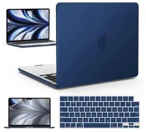 IBENZER Compatible with 2025 2024 2023 2022 MacBook Air 13 inch Case M4 A3240 M3 A3113 M2 A2681, Hardshell Case & KeyboardCover & ScreenFilm for Mac Air 13.6, Navy Blue, KK-NVBL+2 IBENZER Compatible with 2025 2024 2023 2022 MacBook Air 13 inch Case M4 A3240 M3 A3113 M2 A2681, Hardshell Case & KeyboardCover & ScreenFilm for Mac Air 13.6, Navy Blue, KK-NVBL+2