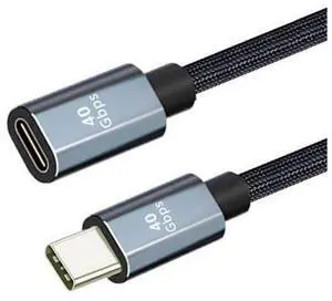 CY Cable USB4 Extension Cable Male to Female 40Gbps USB4.0 with 100W Charging and 8K@60Hz Compatible with iPhone 15 Laptop Thunderbolt3/4 (80cm) CY Cable USB4 Extension Cable Male to Female 40Gbps USB4.0 with 100W Charging and 8K@60Hz Compatible with iPhone 15 Laptop Thunderbolt3/4 (80cm)