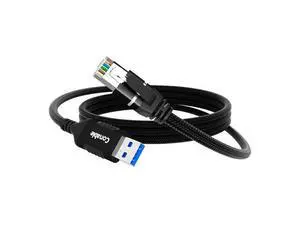 USB to Ethernet Cable 15 FT, USB 3.0 Type A to RJ45 Cable, USB to Network Internet LAN Adapter, Gigabit, Directly Connected, Aluminum, Braided, Compatible with Laptop, PC, Switch and More USB to Ethernet Cable 15 FT, USB 3.0 Type A to RJ45 Cable, USB to Network Internet LAN Adapter, Gigabit, Directly Connected, Aluminum, Braided, Compatible with Laptop, PC, Switch and More