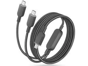 2 in 1 Charging Cable 6FT,140W Dual USB C to USB C Multi Charging Cable Split Type C Fast Charger Cord for iPhone 17 16 15 Pro Max iPad Pro Air MacBook Galaxy S25 S24 Ultra FE Android Power Bank,Black 2 in 1 Charging Cable 6FT,140W Dual USB C to USB C Multi Charging Cable Split Type C Fast Charger Cord for iPhone 17 16 15 Pro Max iPad Pro Air MacBook Galaxy S25 S24 Ultra FE Android Power Bank,Black