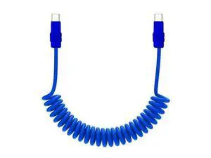 chubbycable Curly Chubby Retractable Fast Charging Cable 120W Coiled Charger Cord for Car Durable USB C Cable Compatible with iPhone 17-15 Series, Dark Blue+Dark Blue, Type-C to Type-C, 2.13FT-6.56FT chubbycable Curly Chubby Retractable Fast Charging Cable 120W Coiled Charger Cord for Car Durable USB C Cable Compatible with iPhone 17-15 Series, Dark Blue+Dark Blue, Type-C to Type-C, 2.13FT-6.56FT