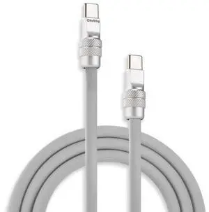 chubbycable Chubby 2.0 Fast Charging Cable Durable Soft Silicone USB C Cable 240W Extra Thick Charger Cord Compatible with iPhone 17-15 Series iPad, Gray, Type-C to Type-C, 3.3 FT chubbycable Chubby 2.0 Fast Charging Cable Durable Soft Silicone USB C Cable 240W Extra Thick Charger Cord Compatible with iPhone 17-15 Series iPad, Gray, Type-C to Type-C, 3.3 FT