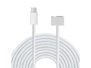 iPartsleader Braided 140W USB-C to Magnetic 3 Power Cable, Compatible with MacBook Pro M1/M2/M3 Pro/Max 14"/16" 2021/2022/2023 & MacBook Air 13.6"/15.3" M2/M3 2022/2023/2024-6.6ft (Silver) iPartsleader Braided 140W USB-C to Magnetic 3 Power Cable, Compatible with MacBook Pro M1/M2/M3 Pro/Max 14"/16" 2021/2022/2023 & MacBook Air 13.6"/15.3" M2/M3 2022/2023/2024-6.6ft (Silver)