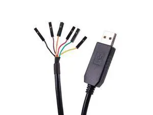 Suamdoen USB to TTL UART Serial 5V 3.3V Adapter Converter Cable 4 Pin 0.1 inch Pitch Female Socket TTL-232r-RPI Debug Cable with FT232RL Chip (Logic 3.3v Level) Suamdoen USB to TTL UART Serial 5V 3.3V Adapter Converter Cable 4 Pin 0.1 inch Pitch Female Socket TTL-232r-RPI Debug Cable with FT232RL Chip (Logic 3.3v Level)