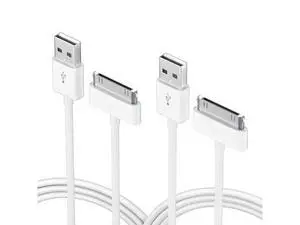 sarmert Apple Certified 30 Pin USB Charging Cable, UPoweradd 4.0ft USB Sync Charging Cord iPhone Compatible for 4 4s 3G 3GS iPad 1 2 3 iPod Touch Nano White (2 PCS) sarmert Apple Certified 30 Pin USB Charging Cable, UPoweradd 4.0ft USB Sync Charging Cord iPhone Compatible for 4 4s 3G 3GS iPad 1 2 3 iPod Touch Nano White (2 PCS)