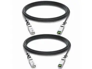 2-Pack 0.5m/1.64ft 10G Direct Attach Copper Cable, SFP+ Passive Twinax DAC Cable for Cisco SFP-H10GB-CU50CM, Ubiquiti, Arista, D-Link, Intel, Meraki, Mikrotik, Netgear etc. 2-Pack 0.5m/1.64ft 10G Direct Attach Copper Cable, SFP+ Passive Twinax DAC Cable for Cisco SFP-H10GB-CU50CM, Ubiquiti, Arista, D-Link, Intel, Meraki, Mikrotik, Netgear etc.