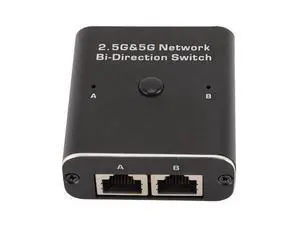 2 Port 2.5G Switch, 2 Port RJ45 Network Switch, 2.5G 5G Network Bidirection Switch 2 in 1 Out Or 1 in 2 Out Two Way 2 Port RJ45 Internal External Networking Switcher Adapter 2 Port 2.5G Switch, 2 Port RJ45 Network Switch, 2.5G 5G Network Bidirection Switch 2 in 1 Out Or 1 in 2 Out Two Way 2 Port RJ45 Internal External Networking Switcher Adapter