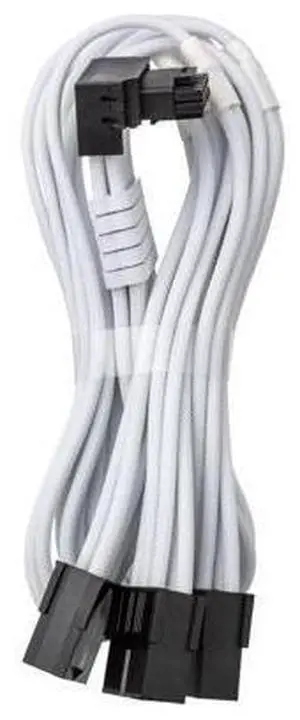 CableMod Pro ModMesh Sleeved 12V-2x6 12VHPWR 90 StealthSense PCIe Extension - Variant B (White, 90 16-pin to Triple 8-pin, 45cm) CableMod Pro ModMesh Sleeved 12V-2x6 12VHPWR 90 StealthSense PCIe Extension - Variant B (White, 90 16-pin to Triple 8-pin, 45cm)