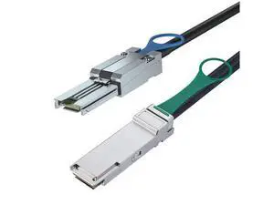 ipolex QSFP(SFF-8436) to MiniSAS SFF-8088 DDR Hybrid SAS Cable for Netapp, Passive, Up to 10 Gbps, 100-Ohm, 2-m(6.5ft) ipolex QSFP(SFF-8436) to MiniSAS SFF-8088 DDR Hybrid SAS Cable for Netapp, Passive, Up to 10 Gbps, 100-Ohm, 2-m(6.5ft)