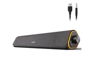 SOULION R50 Bluetooth Computer Speakers, 3.5mm PC Sound Bar for Desktop Monitor, Wired USB Powered & Colorful LED Lights with Switch Button, Surround Sound Soundbar PC Spearkers for Computer SOULION R50 Bluetooth Computer Speakers, 3.5mm PC Sound Bar for Desktop Monitor, Wired USB Powered & Colorful LED Lights with Switch Button, Surround Sound Soundbar PC Spearkers for Computer