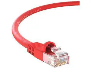 InstallerParts Ethernet Cable CAT5E Cable UTP Booted 75 FT - Red - Professional Series - 1Gigabit/Sec Network/Internet Cable, 350MHZ InstallerParts Ethernet Cable CAT5E Cable UTP Booted 75 FT - Red - Professional Series - 1Gigabit/Sec Network/Internet Cable, 350MHZ