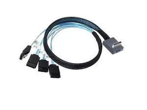 JMT PCIE Oculink-Compatible SAS SFF-8611 4i 90 to 4* SATA 7P Server Super Speed Cable Data Transfer Extension Cable (50cm) JMT PCIE Oculink-Compatible SAS SFF-8611 4i 90 to 4* SATA 7P Server Super Speed Cable Data Transfer Extension Cable (50cm)