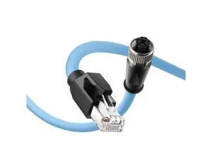Eonvic Cognex Industrial Camera M12 Ethernet X Code 8 Pin Female to RJ45 Cat6 High Flex Shielded Waterproof Cable for PLCs Servo Motors Profinet EtherCAT 1M Eonvic Cognex Industrial Camera M12 Ethernet X Code 8 Pin Female to RJ45 Cat6 High Flex Shielded Waterproof Cable for PLCs Servo Motors Profinet EtherCAT 1M