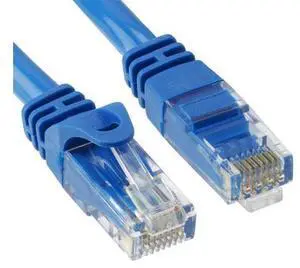 Cmple - RJ45 Cat-6 Ethernet Patch Internet Cable, High Speed Cat6 Network Cable 10 Gigabit, Cat 6 Ethernet LAN Cord with Gold Plated RJ45 Connectors - 100 Feet Blue Cmple - RJ45 Cat-6 Ethernet Patch Internet Cable, High Speed Cat6 Network Cable 10 Gigabit, Cat 6 Ethernet LAN Cord with Gold Plated RJ45 Connectors - 100 Feet Blue