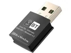 Blueshadow Mini 2-in-1 USB WiFi Bluetooth Adapter AC600-2.4G/5G Dual Band Wireless Network Adapter for Desktop PC, Bluetooth 4.2, WPA3 Network Security, Supports Windows 11,10, 8.1,8, 7 Blueshadow Mini 2-in-1 USB WiFi Bluetooth Adapter AC600-2.4G/5G Dual Band Wireless Network Adapter for Desktop PC, Bluetooth 4.2, WPA3 Network Security, Supports Windows 11,10, 8.1,8, 7