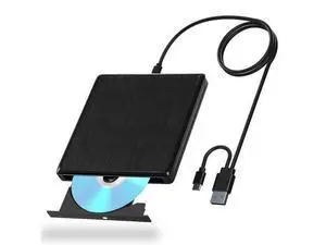 USB CD/DVD External Drive, USB 3.0 and Type-C External CD/DVD Drive for Laptop, CD ROM External Drive for PC with Extended Data Cable, Portable CD Burner DVD Reader for Laptop Windows Linux Mac OS USB CD/DVD External Drive, USB 3.0 and Type-C External CD/DVD Drive for Laptop, CD ROM External Drive for PC with Extended Data Cable, Portable CD Burner DVD Reader for Laptop Windows Linux Mac OS