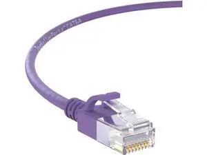InstallerParts 1 FT (10 Pack) Purple Cat6A Ethernet Cable, 10Gigabit/Sec, 550MHZ, 28AWG, UTP Booted, Slim Cable, Professional Series InstallerParts 1 FT (10 Pack) Purple Cat6A Ethernet Cable, 10Gigabit/Sec, 550MHZ, 28AWG, UTP Booted, Slim Cable, Professional Series