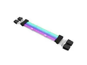 2x8 Pin RGB GPU Cable, RGB PSU Cables Extensions, 5V 3Pin 4 Sided ARGB GPU Power Extension Cable Black, 360 Illumination, Programmable Custom 16 Million Colors 2x8 Pin RGB GPU Cable, RGB PSU Cables Extensions, 5V 3Pin 4 Sided ARGB GPU Power Extension Cable Black, 360 Illumination, Programmable Custom 16 Million Colors
