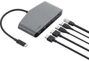 Belkin Thunderbolt 3 Dock Mini HD With Cable - Usb C Hub - Usb C Docking Station For Macos & Windows, Dual 4K @60hz, 40Gbps Transfer Speed, With Ethernet Port, BLACK Belkin Thunderbolt 3 Dock Mini HD With Cable - Usb C Hub - Usb C Docking Station For Macos & Windows, Dual 4K @60hz, 40Gbps Transfer Speed, With Ethernet Port, BLACK