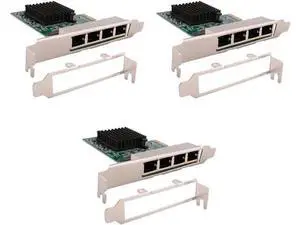 3X Network Cards Network/LAN Adapter PCI-E Network Card Realtek RJ45 Internet Ethernet Gigabit 4 Port Network Card 3X Network Cards Network/LAN Adapter PCI-E Network Card Realtek RJ45 Internet Ethernet Gigabit 4 Port Network Card