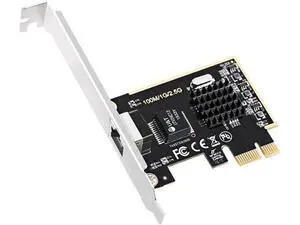PCIE Card 2500Mbps Gigabit Network Card 10/100/1000Mbps RTL8125 RJ45 Wired Network Card PCI-E 2.5G Network Adapter LAN Card PCIE Card 2500Mbps Gigabit Network Card 10/100/1000Mbps RTL8125 RJ45 Wired Network Card PCI-E 2.5G Network Adapter LAN Card