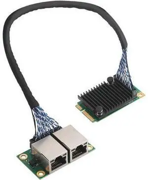2 * 1000Mbps PCIe Network Card with Inte I210AT GbE Chip, Gigabit Network Adapter,2L-EXT mini PCIe Network Card Expansion Card 2 * 1000Mbps PCIe Network Card with Inte I210AT GbE Chip, Gigabit Network Adapter,2L-EXT mini PCIe Network Card Expansion Card