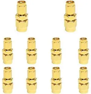10PCS oaxial Adapter SMA/SSMA-JJ, SMA Male to SSMA Male Adapter Signal Connector 50 ohm 10PCS oaxial Adapter SMA/SSMA-JJ, SMA Male to SSMA Male Adapter Signal Connector 50 ohm