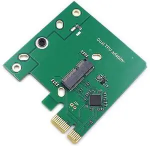 Dual Edge TPU PCIe x1 Low Profile Adapter - Coral Accelerator Board for Dual Edge TPU Modules with Mounting Screw Dual Edge TPU PCIe x1 Low Profile Adapter - Coral Accelerator Board for Dual Edge TPU Modules with Mounting Screw