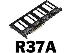 JMT ADT-R37 PCIe5.0x16 to 4-Port U.2/EDSFF Hard Disk Split Card 4x128Gbps 1 to 4 Expansion Adapter Compatible with Gen3/Gen4/Gen5 (R37A 4.0, to 4* U.2) JMT ADT-R37 PCIe5.0x16 to 4-Port U.2/EDSFF Hard Disk Split Card 4x128Gbps 1 to 4 Expansion Adapter Compatible with Gen3/Gen4/Gen5 (R37A 4.0, to 4* U.2)