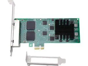 Gigabit Network Card, PCIe 2.1 x1 Ethernet Adapter with 4 RJ45 Ports, for Server Desktop and Industrial Applications Gigabit Network Card, PCIe 2.1 x1 Ethernet Adapter with 4 RJ45 Ports, for Server Desktop and Industrial Applications