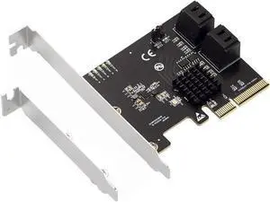 PCIe X4 to 4-Port SATA 6Gbps RAID Controller Card, 9236 Chip SATA3.0 Expansion Adapter Supports RAID 0/1/10 4 SATA III Hard Drive PCI Express Card PCIe X4 to 4-Port SATA 6Gbps RAID Controller Card, 9236 Chip SATA3.0 Expansion Adapter Supports RAID 0/1/10 4 SATA III Hard Drive PCI Express Card