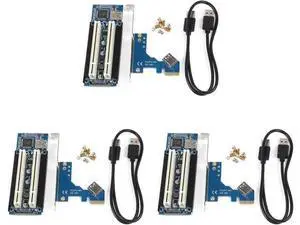 3X PCI-E to PCI Adapter Card PCIE to 2 PCI Slot Support Capture Card Golden Tax Card Sound Card Parallel Port Card 3X PCI-E to PCI Adapter Card PCIE to 2 PCI Slot Support Capture Card Golden Tax Card Sound Card Parallel Port Card