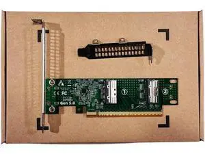 Adapter PCI-E 5.0 PCI-Express 16x to SFF-TA-1016 Dual MCIO 8i Mini Cool Edge IO VROC Adapter for Mainboard SSD Graphics Card Adapter PCI-E 5.0 PCI-Express 16x to SFF-TA-1016 Dual MCIO 8i Mini Cool Edge IO VROC Adapter for Mainboard SSD Graphics Card